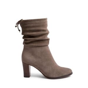 Blondo waterproof suede heeled boots in Taupe